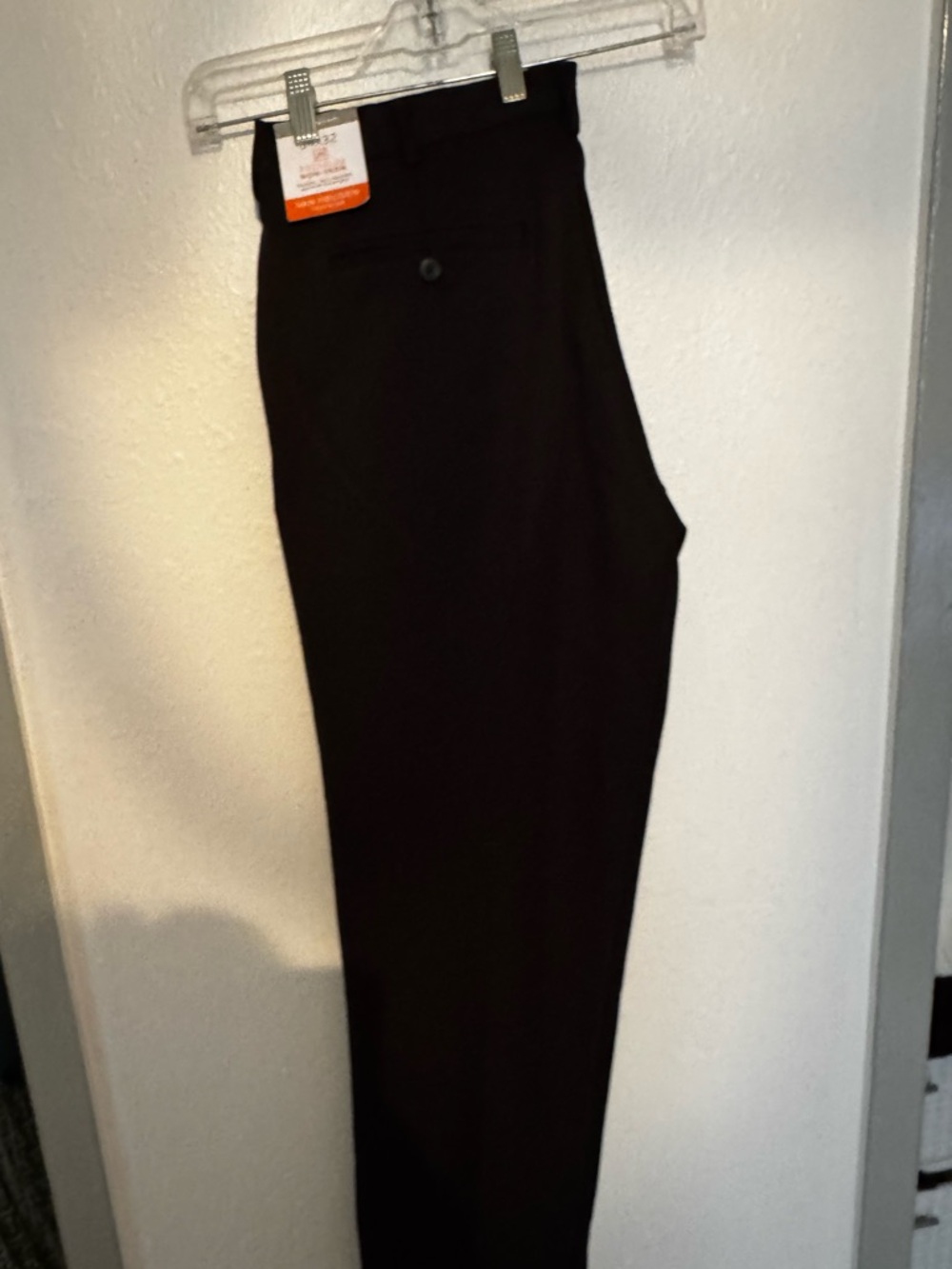Van Heusen Men's Black Dress Pants - Straight Leg